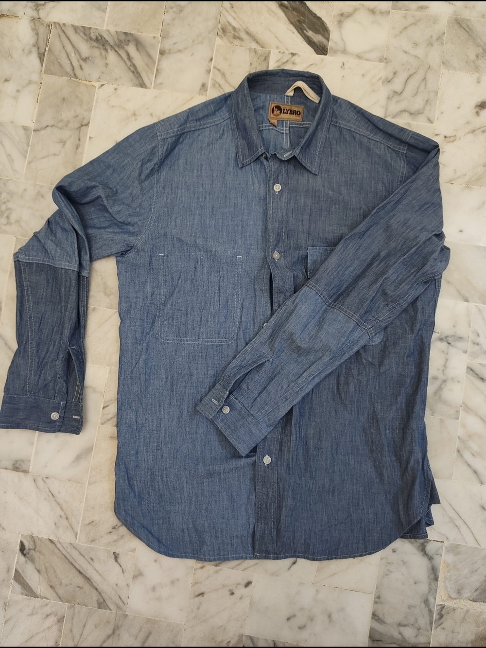 Patchwork Blue Chambray Shirt - Beautiful, Unique, Exciting, Classic